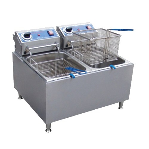 Electric Split Pot Fryer 32 lbs