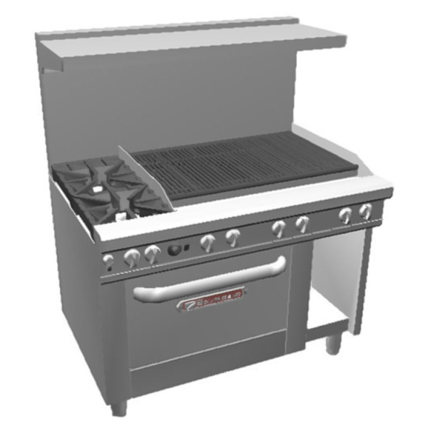 Ultimate Gas Restaurant Range 48"W